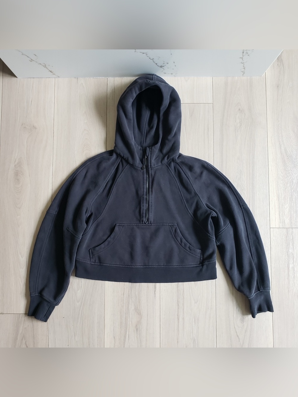 Lululemon Athletica Scuba Oversized Half-Zip Hoodie Womens XS/S Black